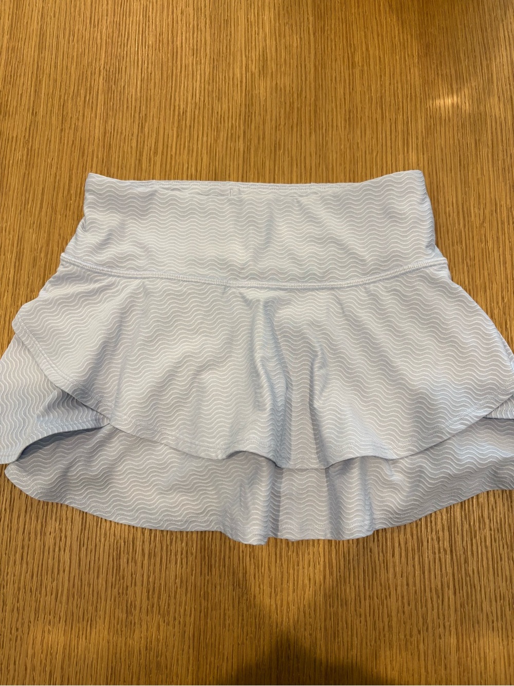 Athleta Girls Light Blue Tiered Ruffle Skort
